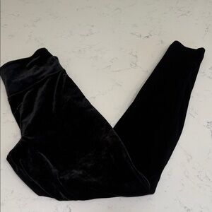 SPANX Kids Black Velvet Leggings - XL/14